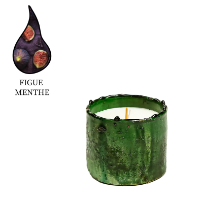 Изображение товара Аромасвеча Nour Bougie Tamgrout Figue Menthe, 50 часов, марокканская ручная работа