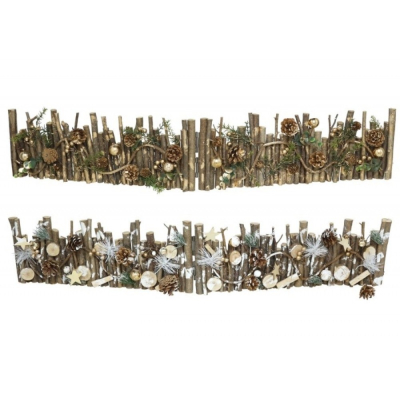 Изображение товара Заборчик Gerimport Ny декоративный новогодний 100x5x18 см в ассортименте
