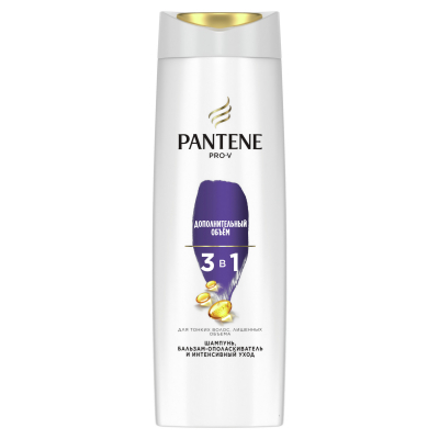 Изображение товара Шампунь и бальзам-ополаскиватель Pantene Pro-V 3 в 1 Дополнительный объем 360 мл