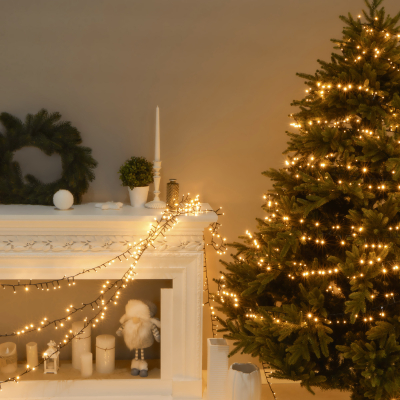 Изображение товара Уличная гирлянда Lotti Cluster 1500 miniLED 15м теплый белый для улицы