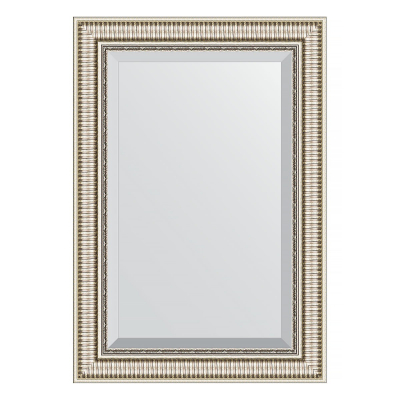 Изображение товара Зеркало с фацетом в багетной раме Evoform серебряный 67х97 см влагостойкое