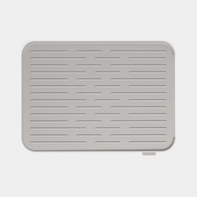 Изображение товара Коврик силиконовый Brabantia для сушки посуды серый 43.8x32.5 см Изображение товара Коврик силиконовый Brabantia для сушки посуды серый 43.8x32.5 см