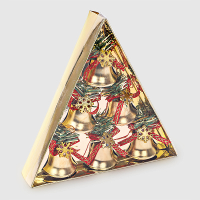 Изображение товара Набор декоративных украшений для ёлки Yiwu E-commerce колокольчики 6 шт