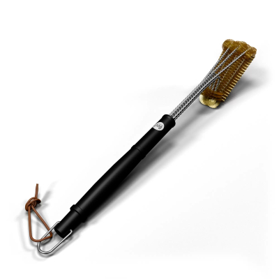 Изображение товара Щетка латунная для чистки решеток 800 Degrees Triple Head Row Grill Brush