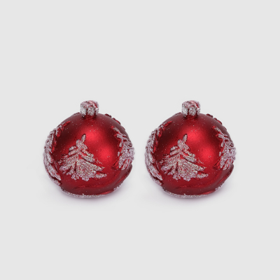 Изображение товара Набор свечей Ad trend шар 6 см 2 шт парафиновая красная