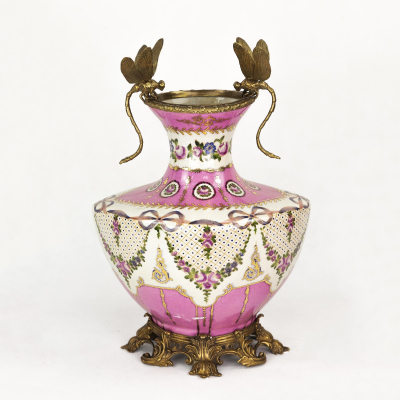 Изображение товара Ваза фарфоровая со стрекозами 31х22х33 см Wah luen handicraft