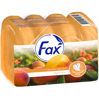 Изображение товара Туалетное крем-мыло Fax манго-крем 70 г 4 шт