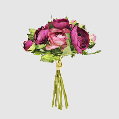 Изображение товара Букет ранункулюсов Конэко-О искусственный, розовый 23 см