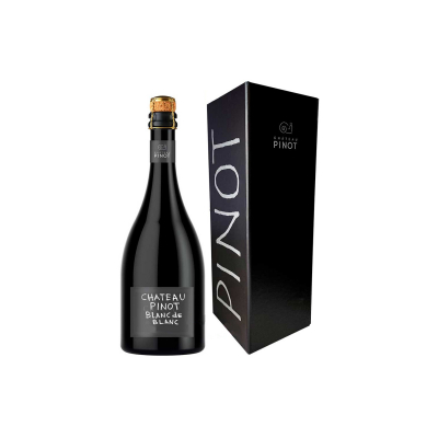 Изображение товара Игристое Вино белое сухое Chateau Pinot, Blanc de Blanc Extra Brut в подарочной коробке 0,75 Изображение товара Игристое Вино белое сухое Chateau Pinot, Blanc de Blanc Extra Brut в подарочной коробке 0,75