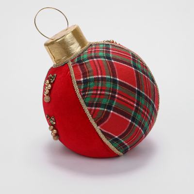 Изображение товара Украшение настольное James arts шар красный 26х25х31 см