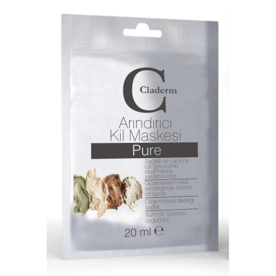 Изображение товара Глиняная маска для лица Claderm Pure Натуральная 20 мл маска для ухода за кожей
