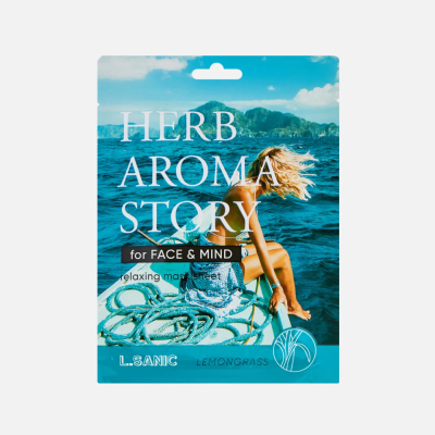 Изображение товара Маска для лица тканевая с экстрактом лемонграсса Herb aroma story 25 мл