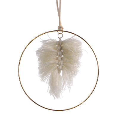 Изображение товара Декоративная подвеска Kaemingk 14см белая для новогодней елки