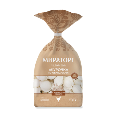 Изображение товара Пельмени Мираторг курочка по-Французски, 700 г Изображение товара Пельмени Мираторг курочка по-Французски, 700 г