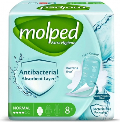 Изображение товара Женские антибактериальные прокладки Molped Ultra с крылышками 8 шт Изображение товара Женские антибактериальные прокладки Molped Ultra с крылышками 8 шт
