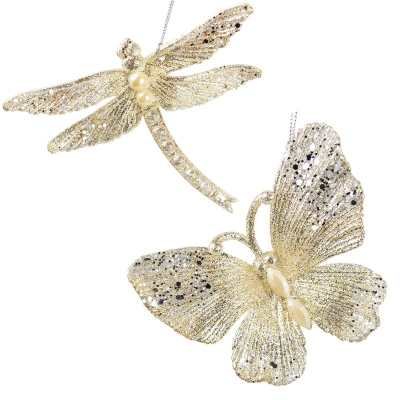 Изображение товара Игрушка ёлочная Kurt S. Adler бабочка, стрекоза 10 см