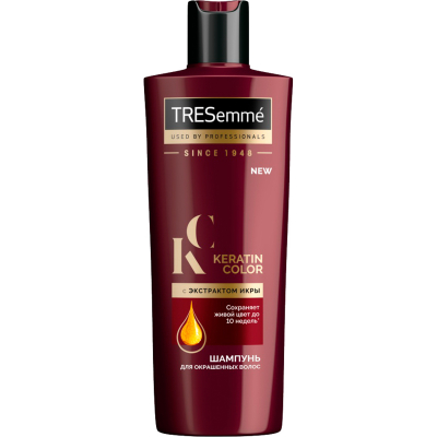 Изображение товара Шампунь TRESemme Keratin Color для окрашенных волос 400 мл Изображение товара Шампунь TRESemme Keratin Color для окрашенных волос 400 мл