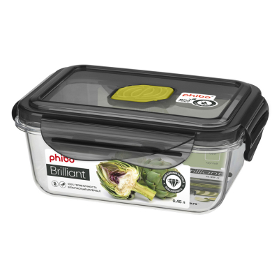 Изображение товара Контейнер Phibo Brilliant герметичный с клапаном 0.45 л