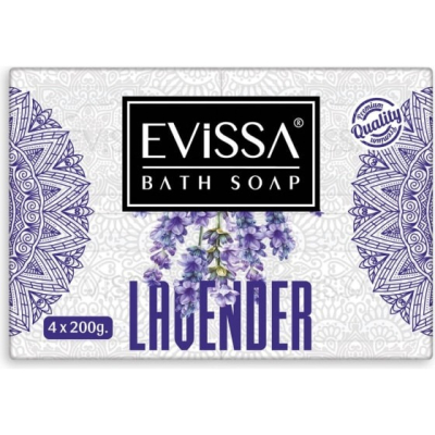 Изображение товара Мыло банное Evissa Лаванда 4х200 г