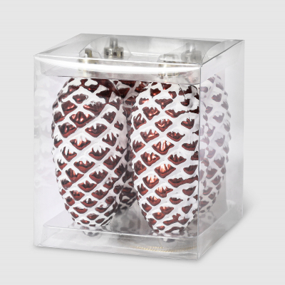 Изображение товара Набор елочных игрушек Unique Treasures коричневый шишки 4 шт декоративные украшения