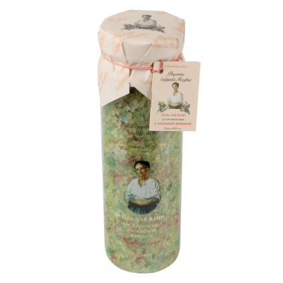 Изображение товара Соль для ванны Первое решение Успокаивающая с сосновой живицей 800 гр