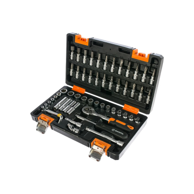 Изображение товара Набор инструментов Вихрь 57 предметов из стали CrV в кейсе