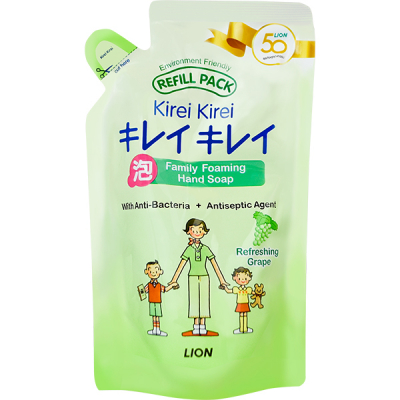 Изображение товара Жидкое мыло для рук LION Kirei Kirei Зеленый виноград 200 мл с ароматом винограда