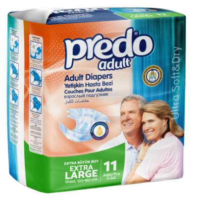 Изображение товара Подгузники для взрослых Predo Adult XL 11шт Изображение товара Подгузники для взрослых Predo Adult XL 11шт