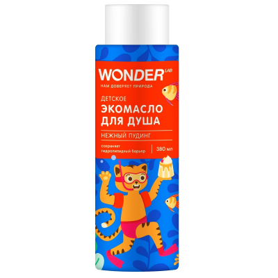 Изображение товара Детское экомасло Wonder Lab Нежный пудинг 0,38 л для тела и душа Изображение товара Детское экомасло Wonder Lab Нежный пудинг 0,38 л для тела и душа