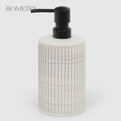 Изображение товара Диспенсер для жидкого мыла Hometex из керамики баррель