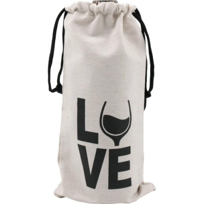 Изображение товара Сумка тканевая Лакарт Дизайн AP под бутылку 16х30 см в ассортименте