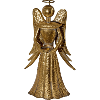 Изображение товара Подсвечник Glasar Ангел 22х11х41 см жестяной декоративный интерьерный аксессуар Изображение товара Подсвечник Glasar Ангел 22х11х41 см жестяной декоративный интерьерный аксессуар