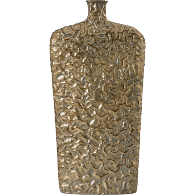 Изображение товара Стильная золотистая ваза Glasar Гана из железа 32х13х65 см