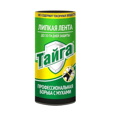 Изображение товара Липкая лента Тайга от мух 1 шт Изображение товара Липкая лента Тайга от мух 1 шт