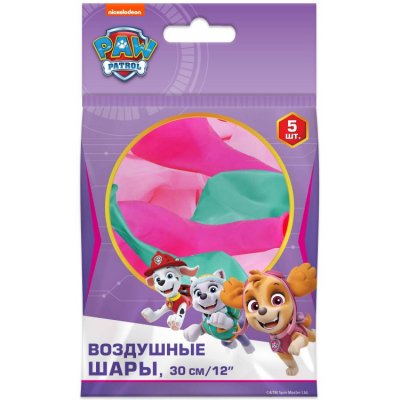 Изображение товара Шары Щенячий патруль 30 см 5 шт мультиколор