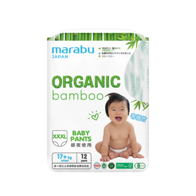 Изображение товара Подгузники-трусики Marabu Bamboo XXXL для детей от 17 кг, 12 шт Изображение товара Подгузники-трусики Marabu Bamboo XXXL для детей от 17 кг, 12 шт