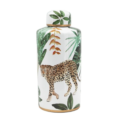 Изображение товара Ваза с крышкой Glasar 15х15х35 см