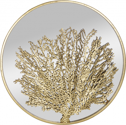 Изображение товара Настенный металлический декор Glasar 60x4x60 см с золотым напылением