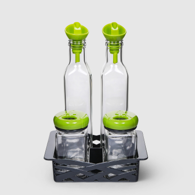 Изображение товара Набор для специй Herevin с подставкой 4 предмета Турция дизайн практичность