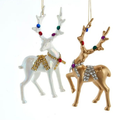 Изображение товара Игрушка елочная Kurt S.Adler T3216 олень 15 см в ассортименте