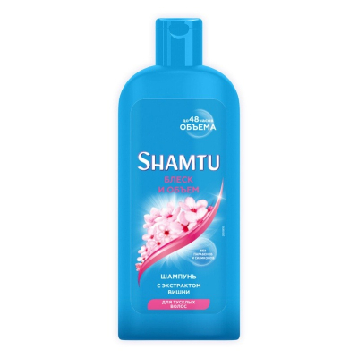 Изображение товара Шампунь Shamtu Блеск и объём с экстрактом вишни 300 мл