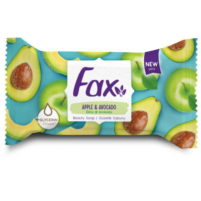 Изображение товара Мыло Fax яблоко и авокадо 75 г твердое натуральное для тела и рук