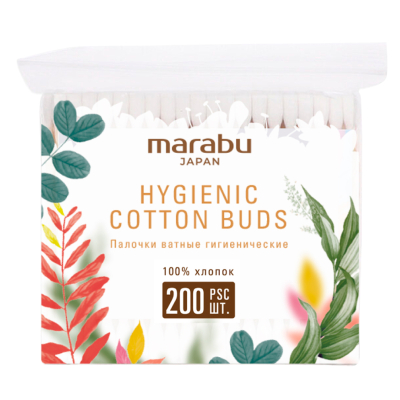Изображение товара Ватные палочки Marabu Botanica 200 шт - Эко продукт