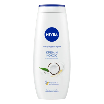 Изображение товара Гель для душа Nivea Крем и кокос 500 мл увлажнение и аромат Изображение товара Гель для душа Nivea Крем и кокос 500 мл увлажнение и аромат