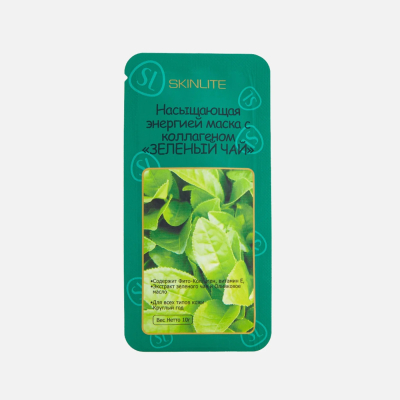 Изображение товара Маска с коллагеном Skinlite Зелёный чай для лица