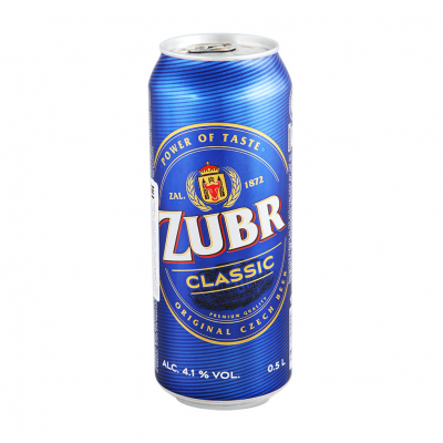 Изображение товара Пиво светлое фильтрованное Zubr Classic 0,5 л