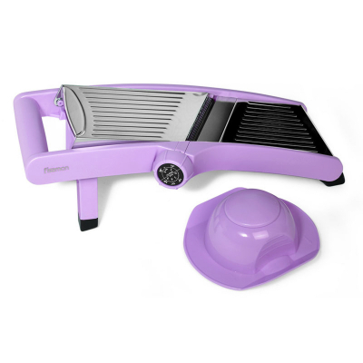 Изображение товара Терка-шинковка регулируемая Fissman profi 38х17х13 см лиловая