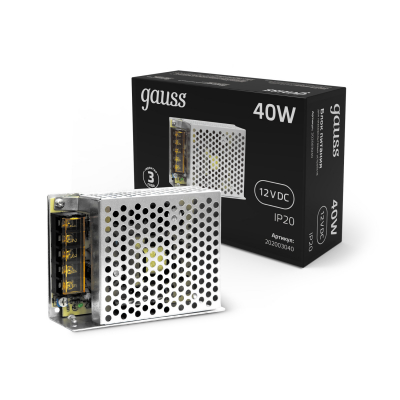 Изображение товара Блок питания LED STRIP PS 40W 12V для светодиодных лент и световых систем Изображение товара Блок питания LED STRIP PS 40W 12V для светодиодных лент и световых систем