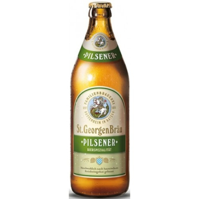 Изображение товара Пиво светлое St. Georgen Brau PILSENER 4,9% 0,5 л Германия