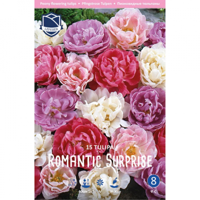 Изображение товара Набор семян тюльпанов Lefeber Romantic surprise 15 шт для сада и клумбы